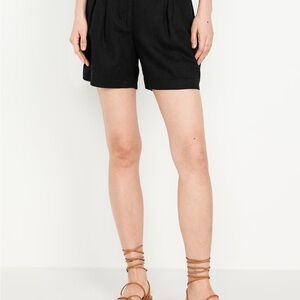 Old Navy Black High Waist Shorts Lightweight Design